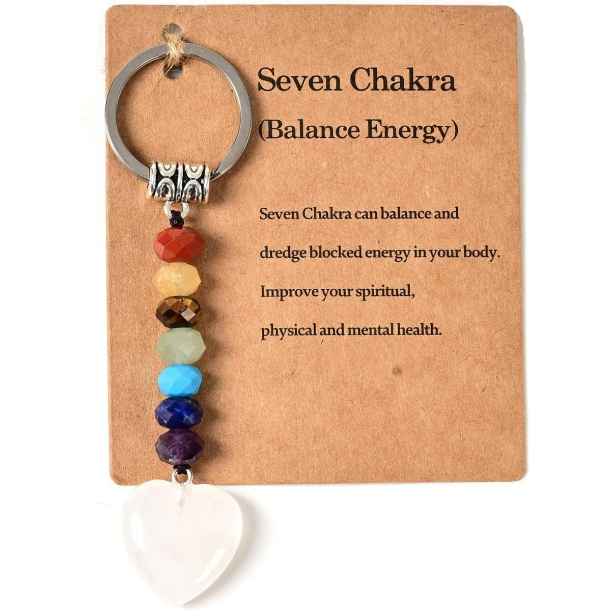 Cross-border hot selling natural crystal purple green yellow red tiger eye black and white glossy blue gold tourmaline colorful love keychain